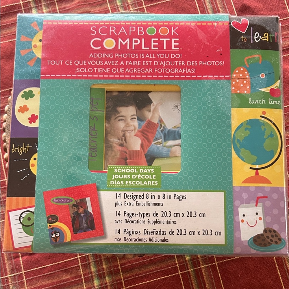 Scrapbook Complete School Days “Adding Photos Is All You Do” 14 Designed 8X8 in